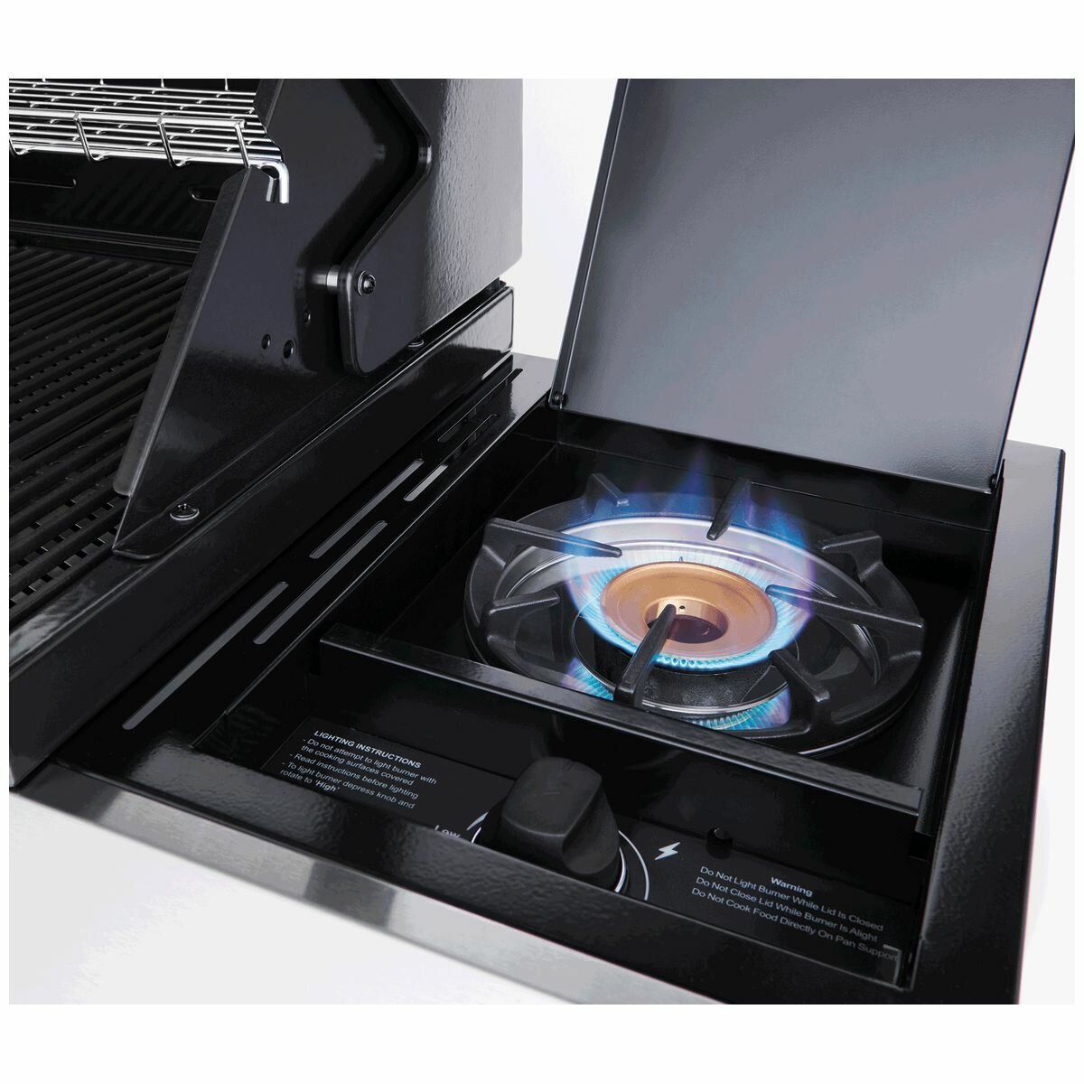 BeefEater 1200 Series 4 Burner LPG BBQ with Trolley & Side Burner BMG1241BB