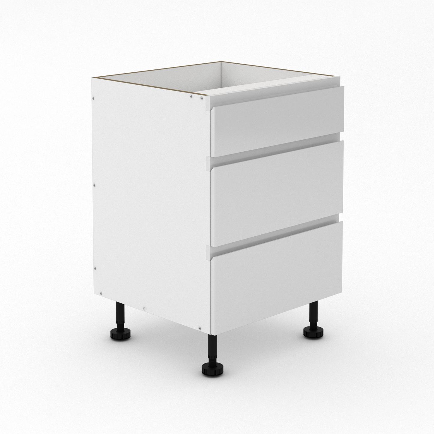 3 Drawers - 1 Small Drawer + 2 Pot Drawers - Shadowline