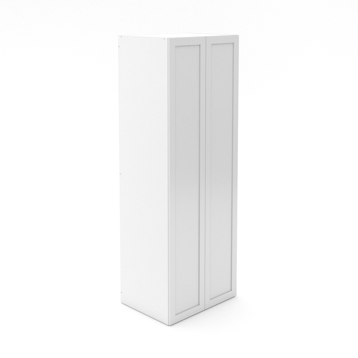 2 Door Pantry - Walk In - U-Shaped Shelving - Shaker