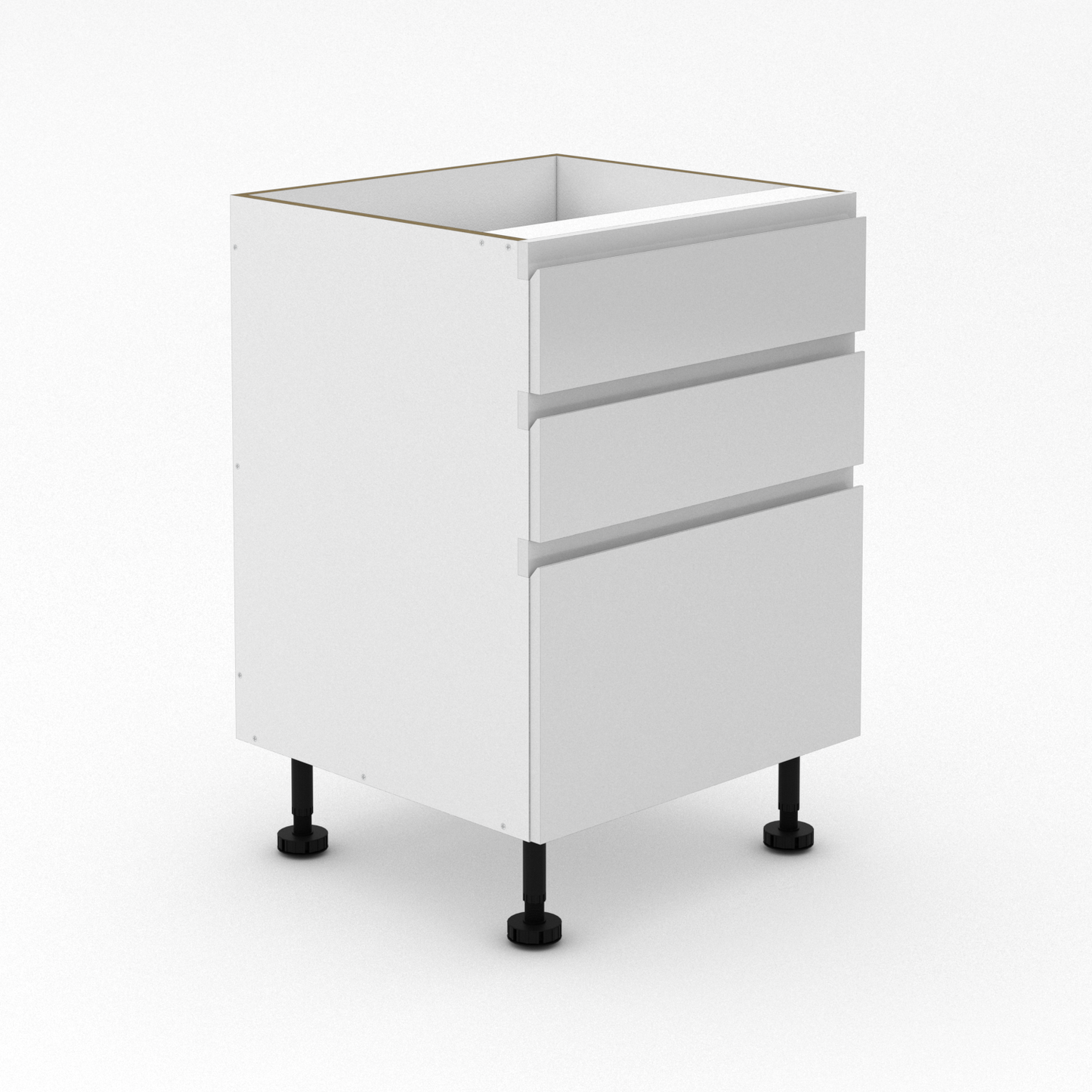 3 Drawers - 2 small drawer + 1 Pot Drawers - Shadowline