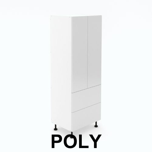 2 Door Pantry with 2 Drawers - Poly