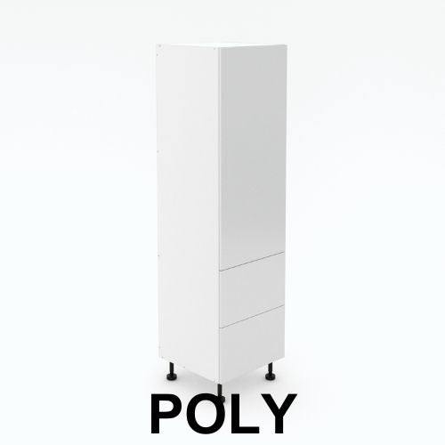 1 Door Pantry with 2 Pot Exturnal Drawer - Poly