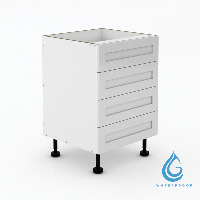 4 Equal Drawers - Shaker - Outdoor Waterproof