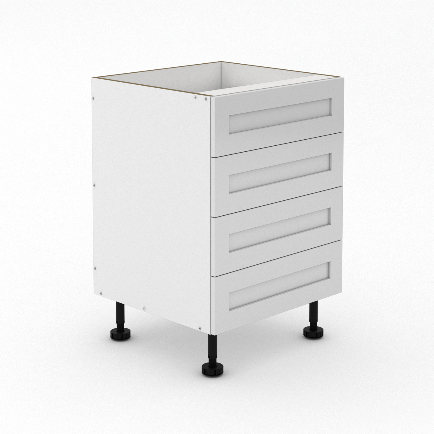 4 Equal Drawers - Shaker