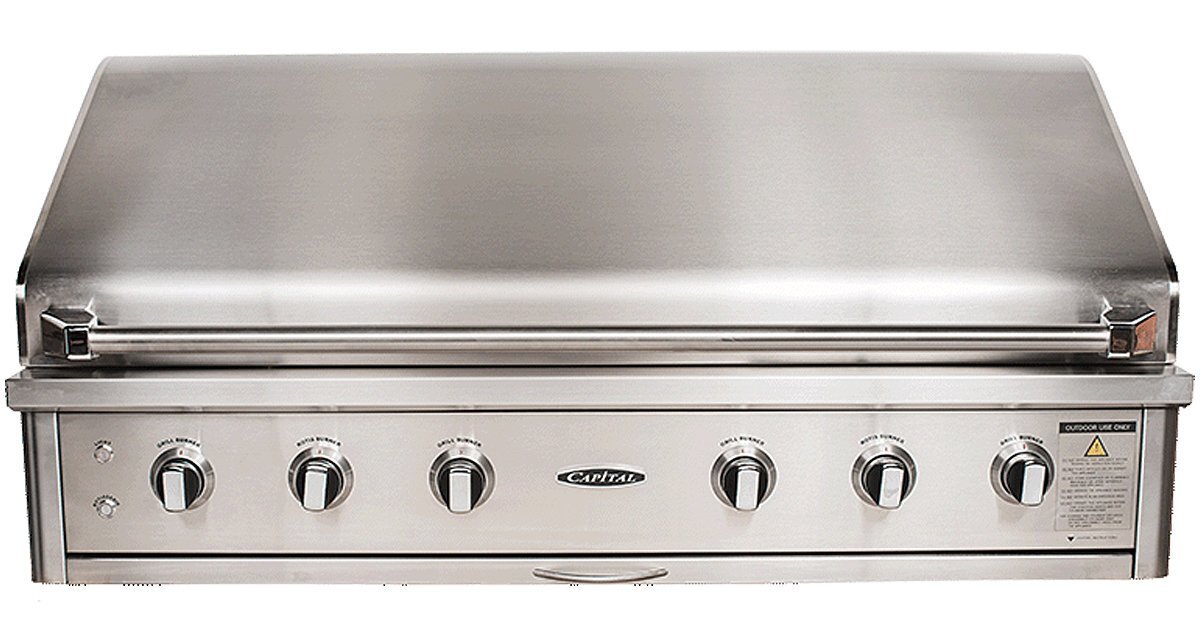 Capital Built-In Natural Gas BBQ with Solid Flat Plate ACG52RBI1N