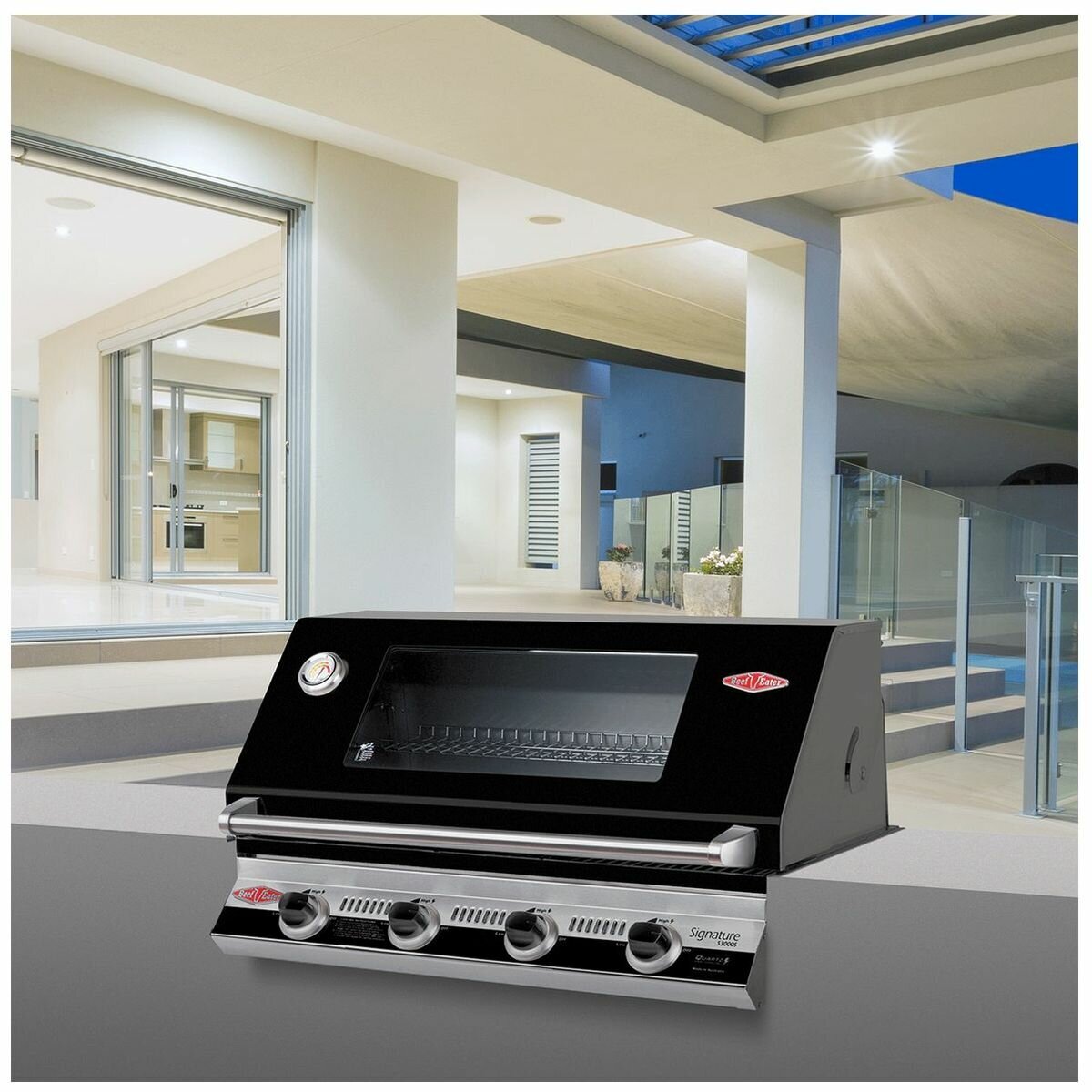 BeefEater Signature 3000E 4 Burner Built-In LPG BBQ BS19942