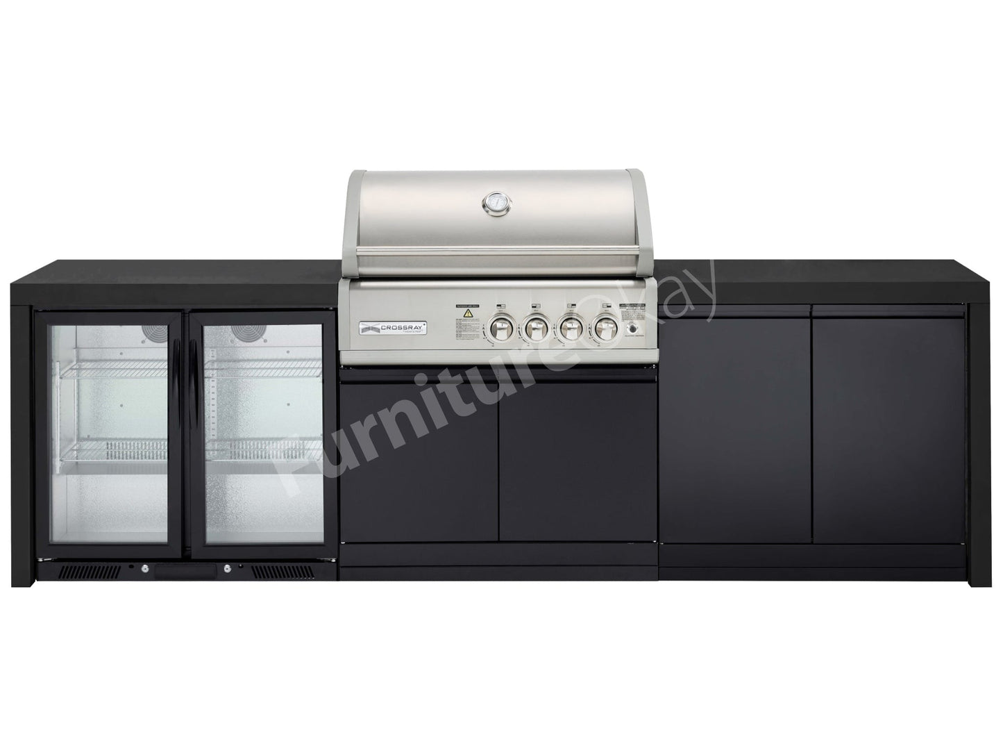 CROSSRAY Premium 4-Burner BBQ Outdoor Kitchen