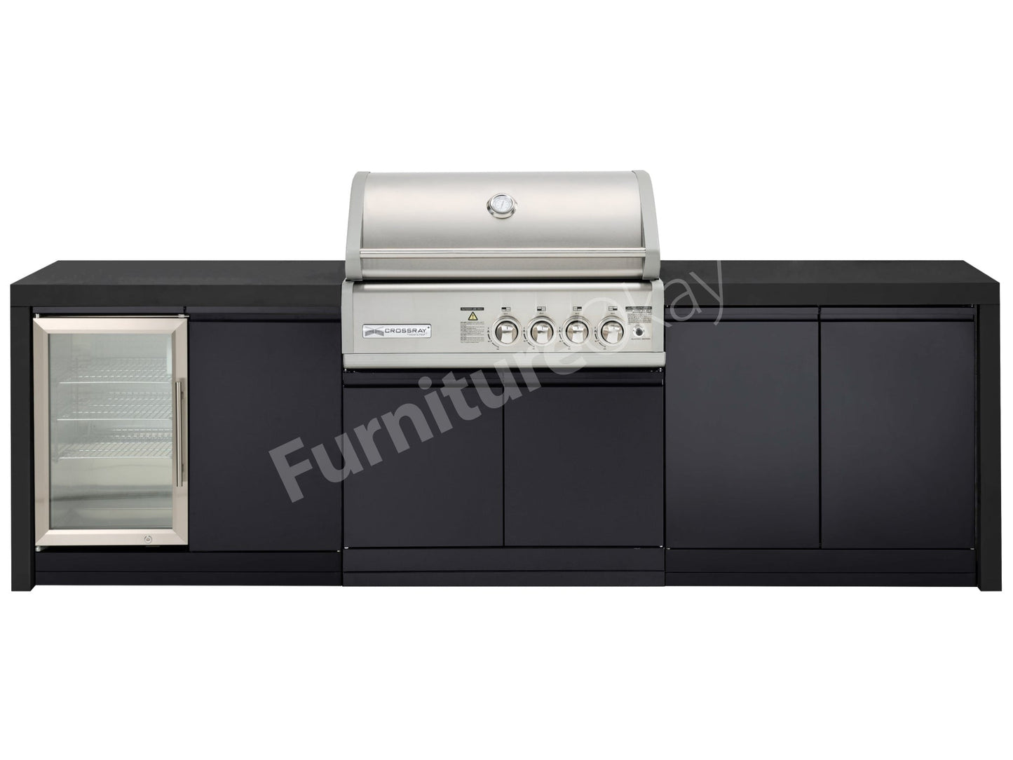CROSSRAY Premium 4-Burner BBQ Outdoor Kitchen