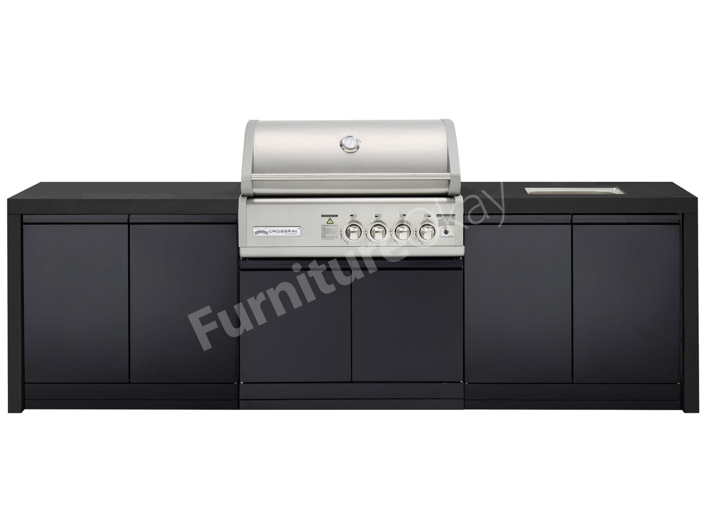 CROSSRAY Premium 4-Burner BBQ Outdoor Kitchen