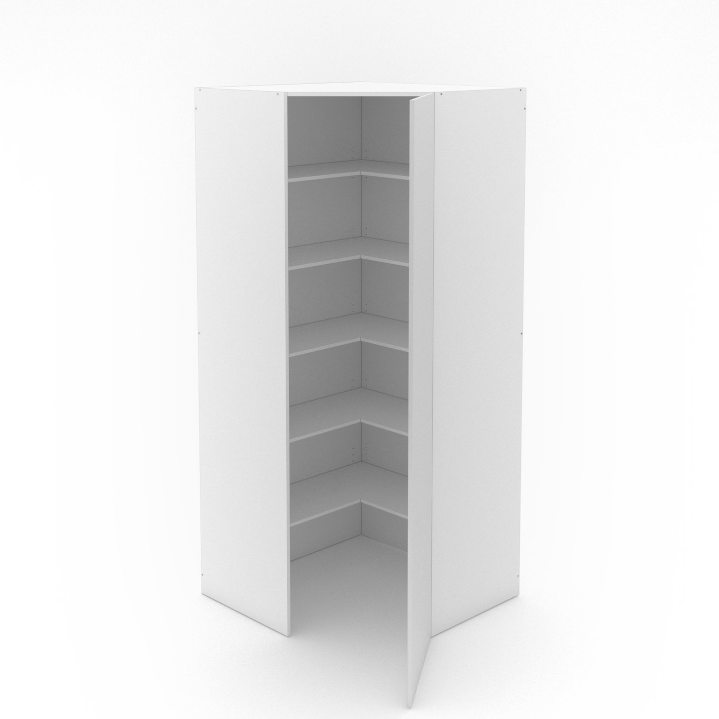 1 Door Angled Corner Pantry - Walk in - Poly