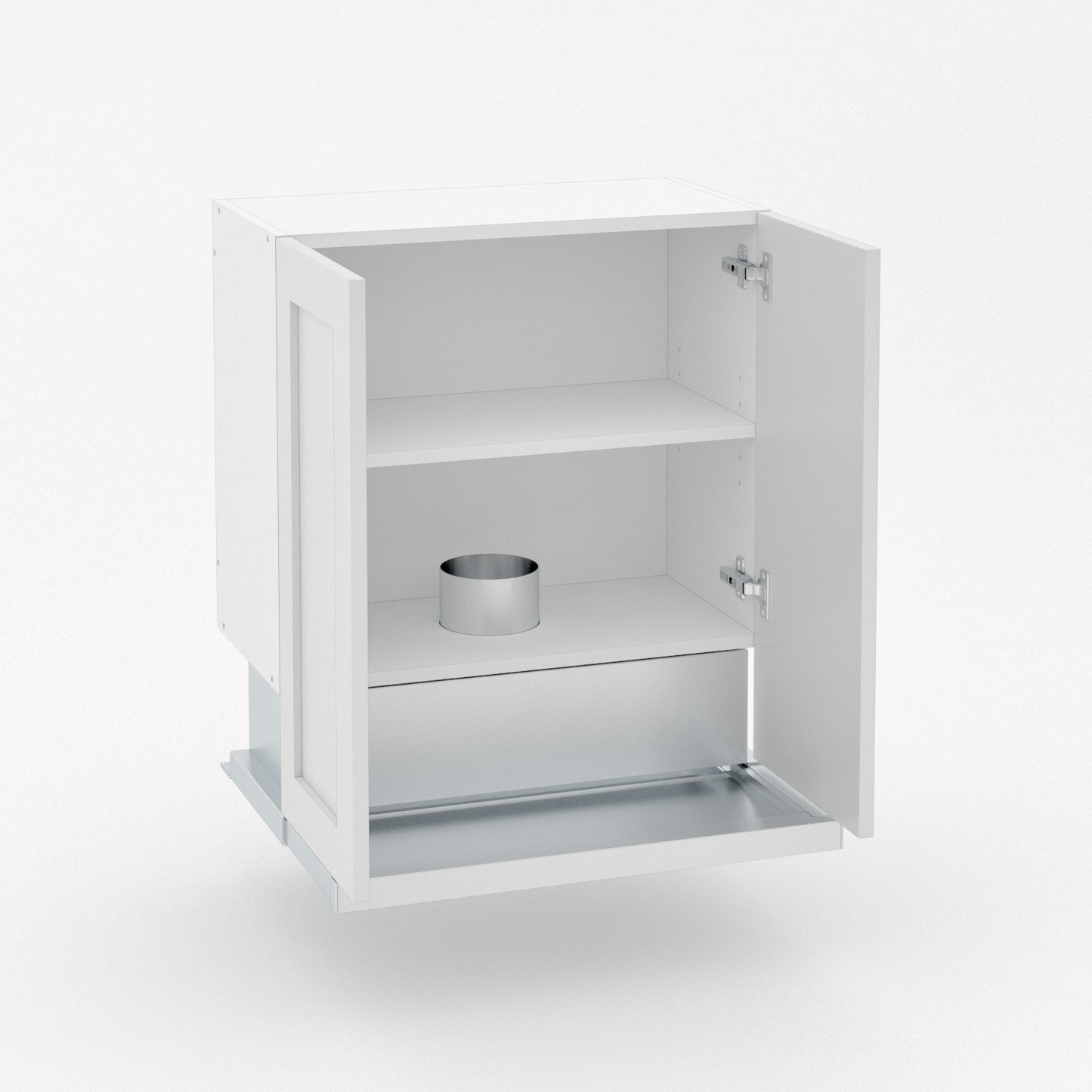 2 Door - Slide out rangehood - Shaker