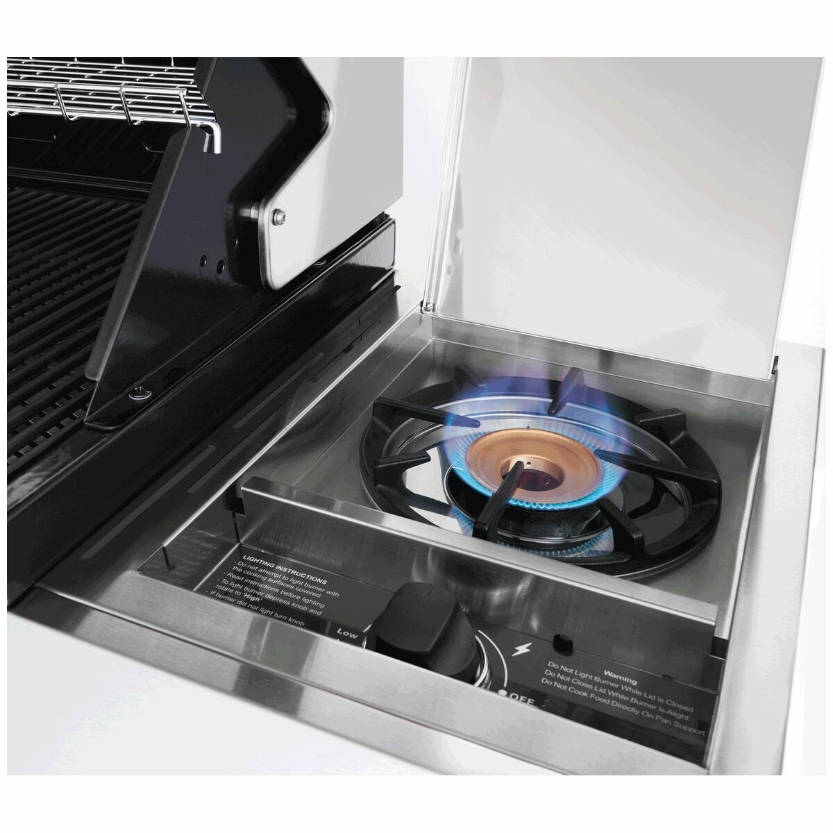 BeefEater 1200 Series 4 Burner LPG BBQ with Trolley & Side Burner BMG1241SB