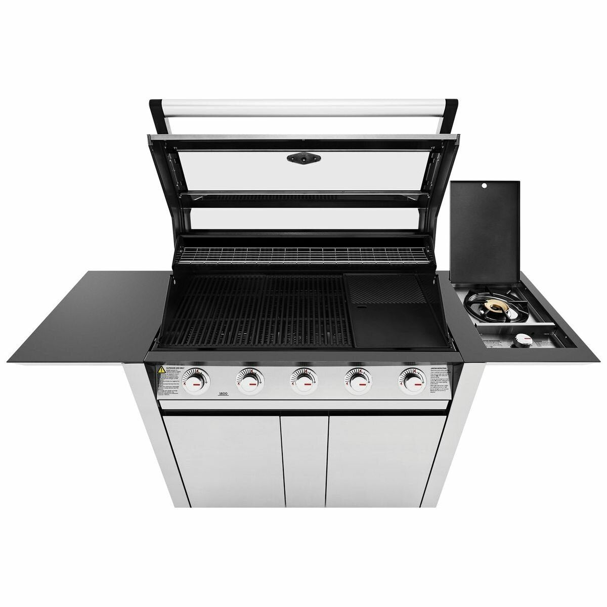 BeefEater 1600 Series SS Five Burner BBQ with Side Burner & Trolley BMG1651SA