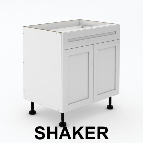 1 Drawer + 2 Doors - Shaker