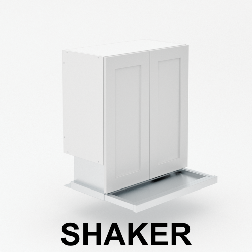 2 Door - Slide out rangehood - Shaker