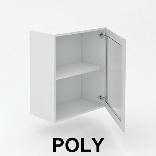 1 Door Top Cabinet with Glass - Poly