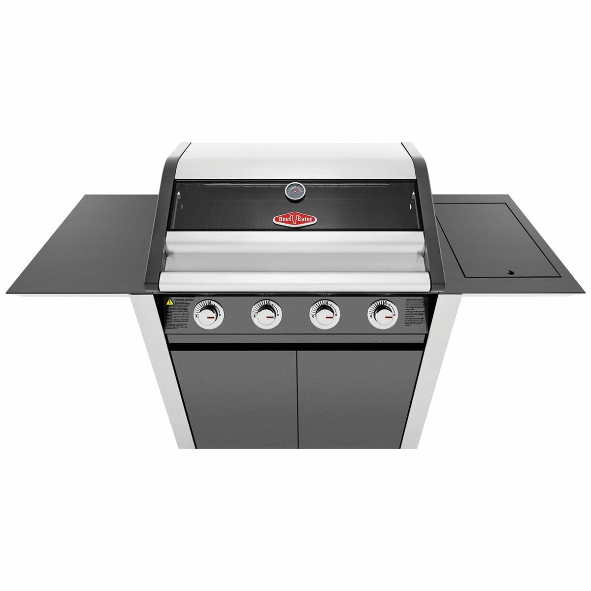 BeefEater 1600 Series Dark Four Burner BBQ with Side Burner & Trolley BMG1641DA