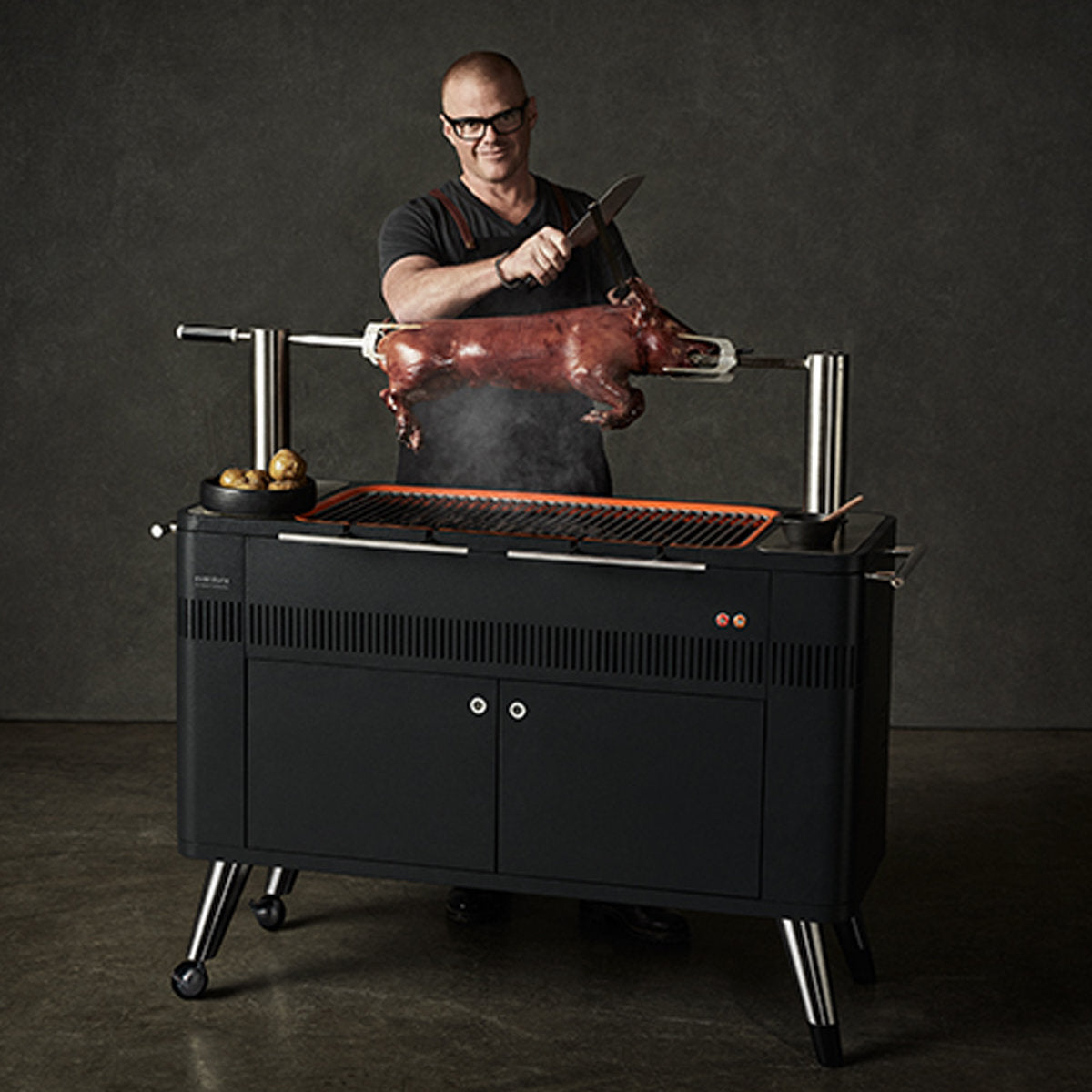 Everdure By Heston Blumenthal Hub Electric Ignition Charcoal BBQ HBCE2B