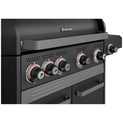 Artusi 4 Burner Chicago Freestanding BBQ with Wok ATBBQCG4