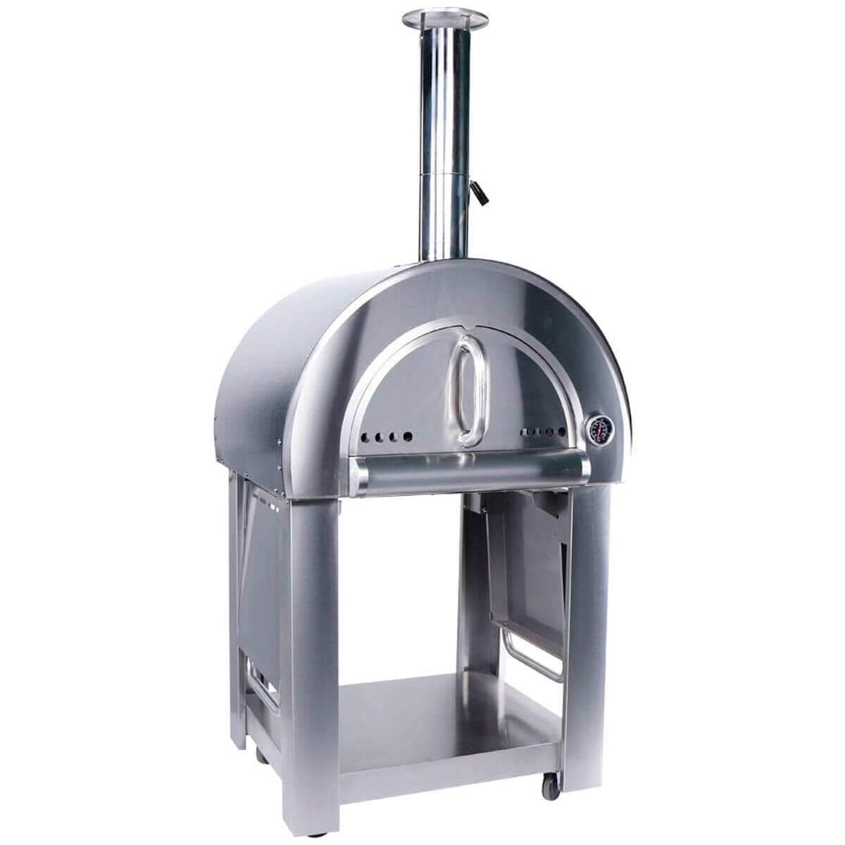 Smart Built-In Wood Fired Pizza Oven with Freestanding Trolley Stainless Steel PW01PW01-C