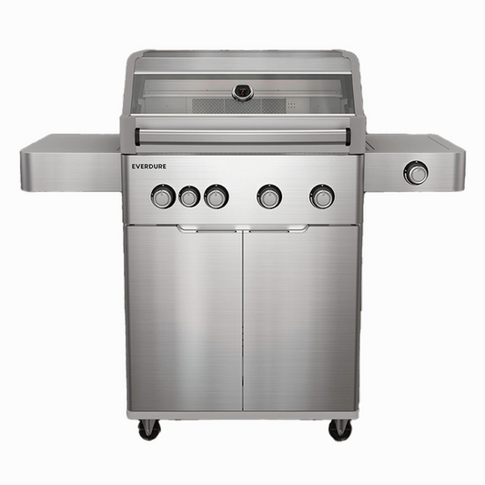 Everdure Hayman Series 4 Burner BBQ Silver E4TS