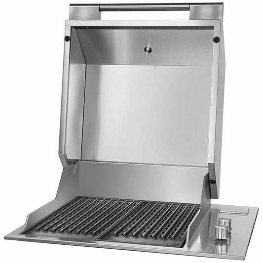 Artusi 60cm Built-In Gas BBQ with Dome Hood ABBQM3-ABBQMH3
