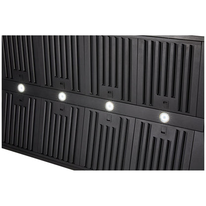 Schweigen 150cm Non Silent BBQ Canopy Matte Black CL7375PAK CL7375BPAK