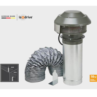 Schweigen 3000m3/hr Silent BBQ Rangehood and ISO Drive SP2 Motor Pack CL7372SP2PAK