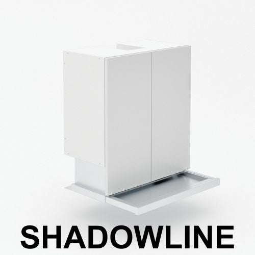 2 Door Slideout Raneghood with Duct Channel  - Shadowline