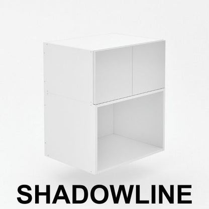 2 Door Microwave Top Cabinet ( Hinged ) - Shadowline