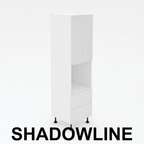 Pantry Tower - 2 Drawers + Oven + 2 Doors - Shadowline