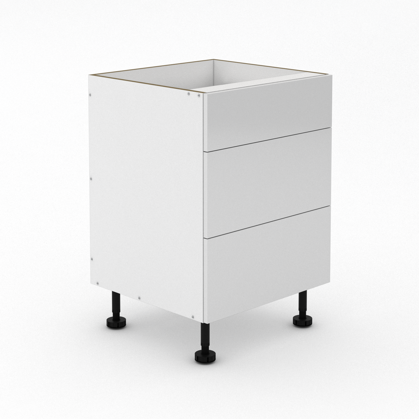 3 Drawers - 1 Small Drawer + 2 Pot Drawers - Poly
