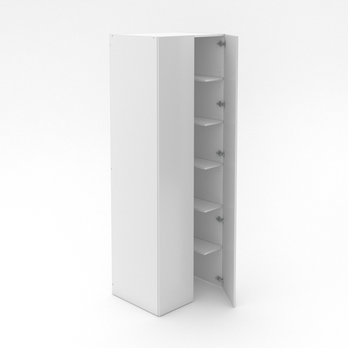2 Door Pantry - Walk In - U-Shaped Shelving - Poly