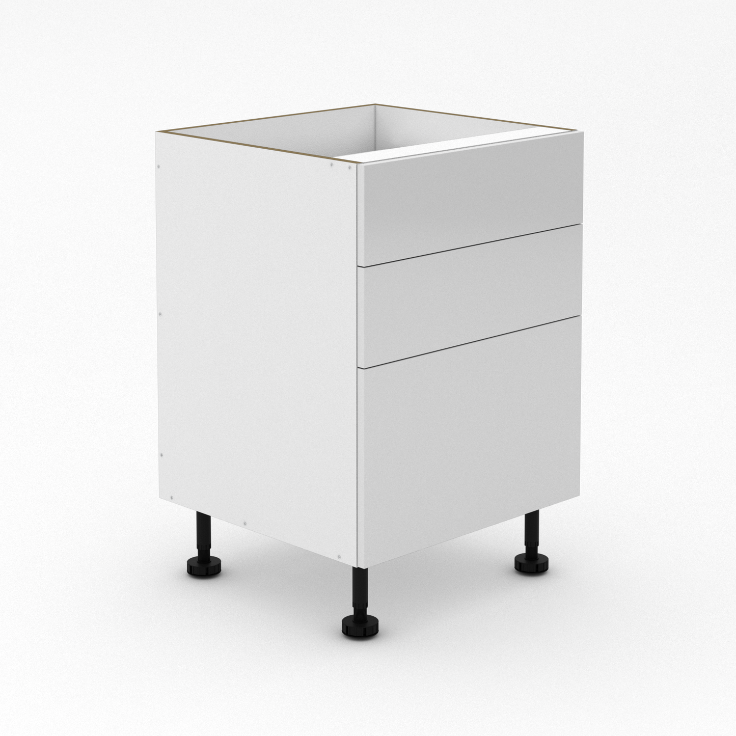 3 Drawers - 2 small drawer + 1 Pot Drawers - Poly