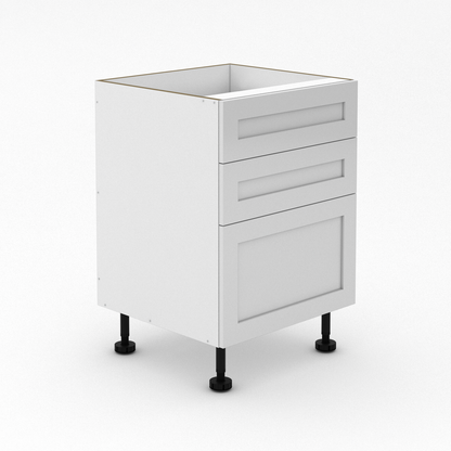 3 Drawers - 2 small Drawer + 1 Pot Drawers - Shaker