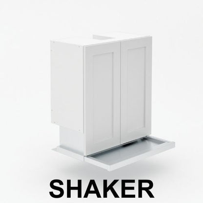 2 Door Slideout Raneghood with Duct Channel  - Shaker
