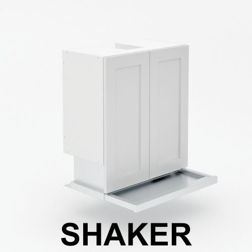 2 Door Slideout Raneghood with Duct Channel  - Shaker