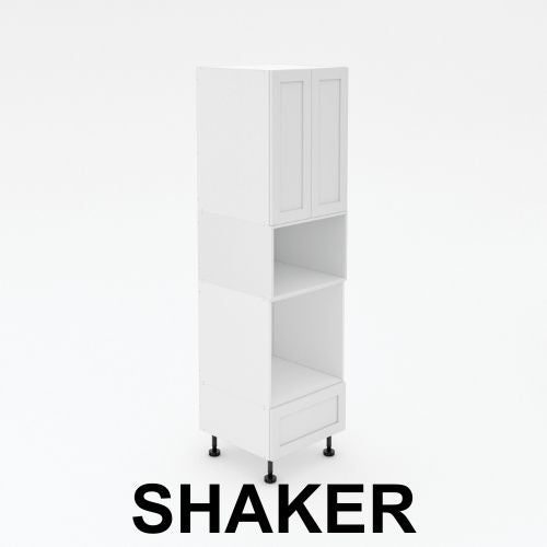 Pantry Tower - 1 Drawer + Oven + Microwave + 2 Doors - Shaker