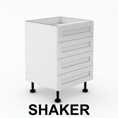 4 Equal Drawers - Shaker