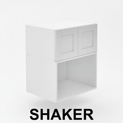 2 Door Microwave Top Cabinet ( Hinged ) - Shaker
