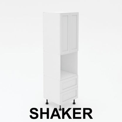 Pantry Tower - 2 Drawers + Oven + 2 Doors - Shaker