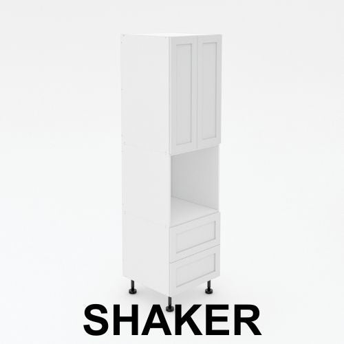 Pantry Tower - 2 Drawers + Oven + 2 Doors - Shaker
