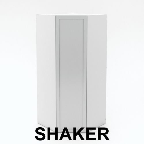 1 Door Angled Corner Pantry - Walk in  - Shaker