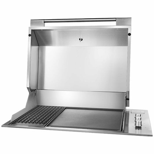 Artusi 80cm Built-In Gas BBQ with Dome Hood ABBQM2-ABBQMH2
