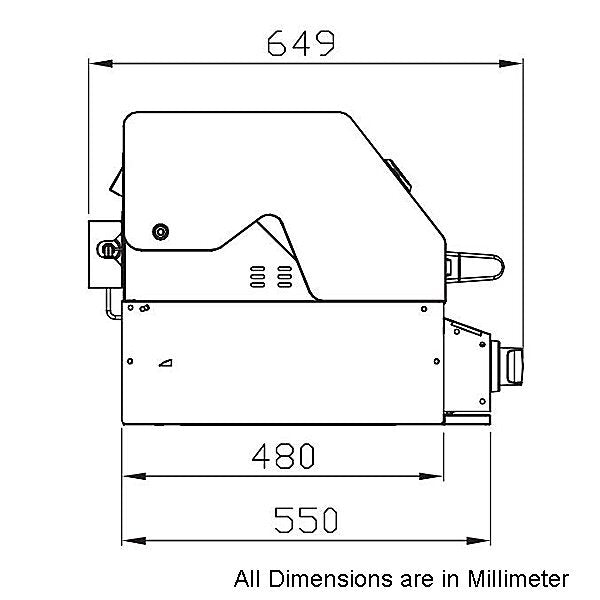 Smart 6 Burner Built-In LPG BBQ with Enclosed Hood 601WB-B