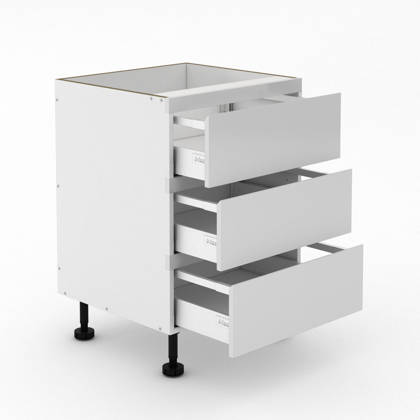 3 Equal Drawers  - Shadowline - Outdoor cabinets
