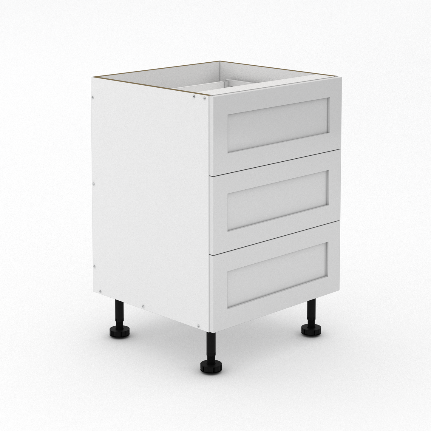 3 Equal Drawers - Shaker - Outdoor cabinets