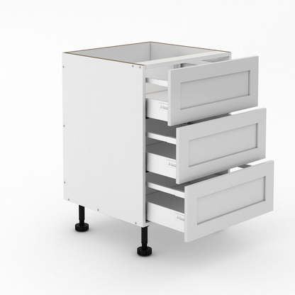 3 Equal Drawers - Shaker - Outdoor cabinets
