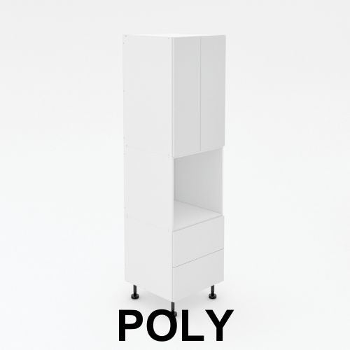 Pantry Tower - 2 Drawers + Oven + 2 Doors - Poly