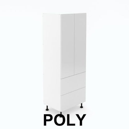 2 Door Pantry with 2 Drawers - Poly
